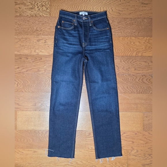 Re/Done Denim - Re / Done Jeans 70s Ultra High Rise Stove Pipe Size 23